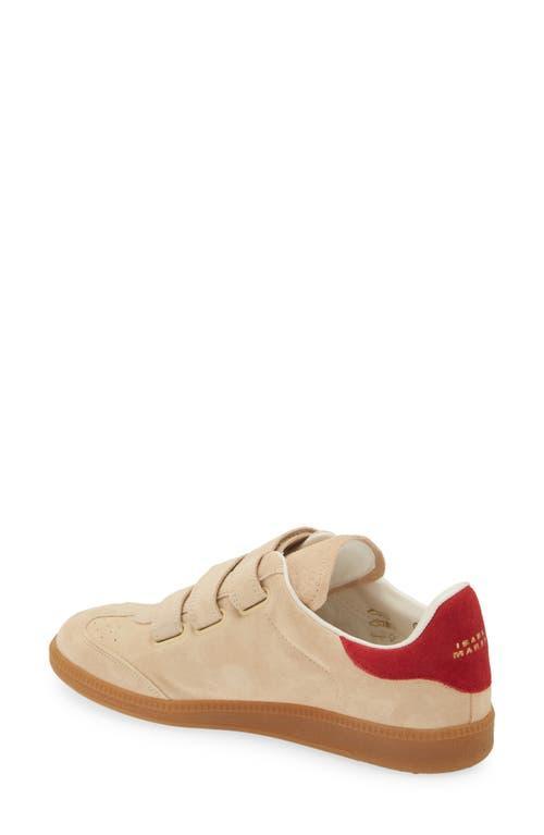 ISABEL MARANT Beth Low Top Sneaker In Toffee/red Product Image