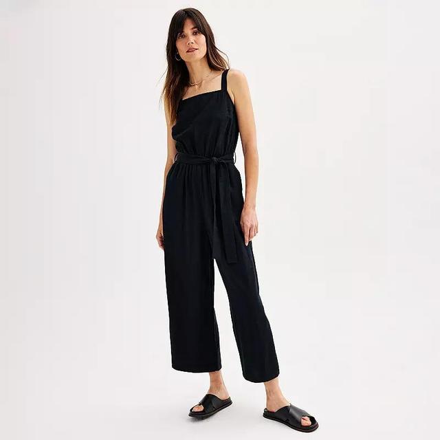 Womens Sonoma Goods For Life Wide Leg Jumpsuit Product Image