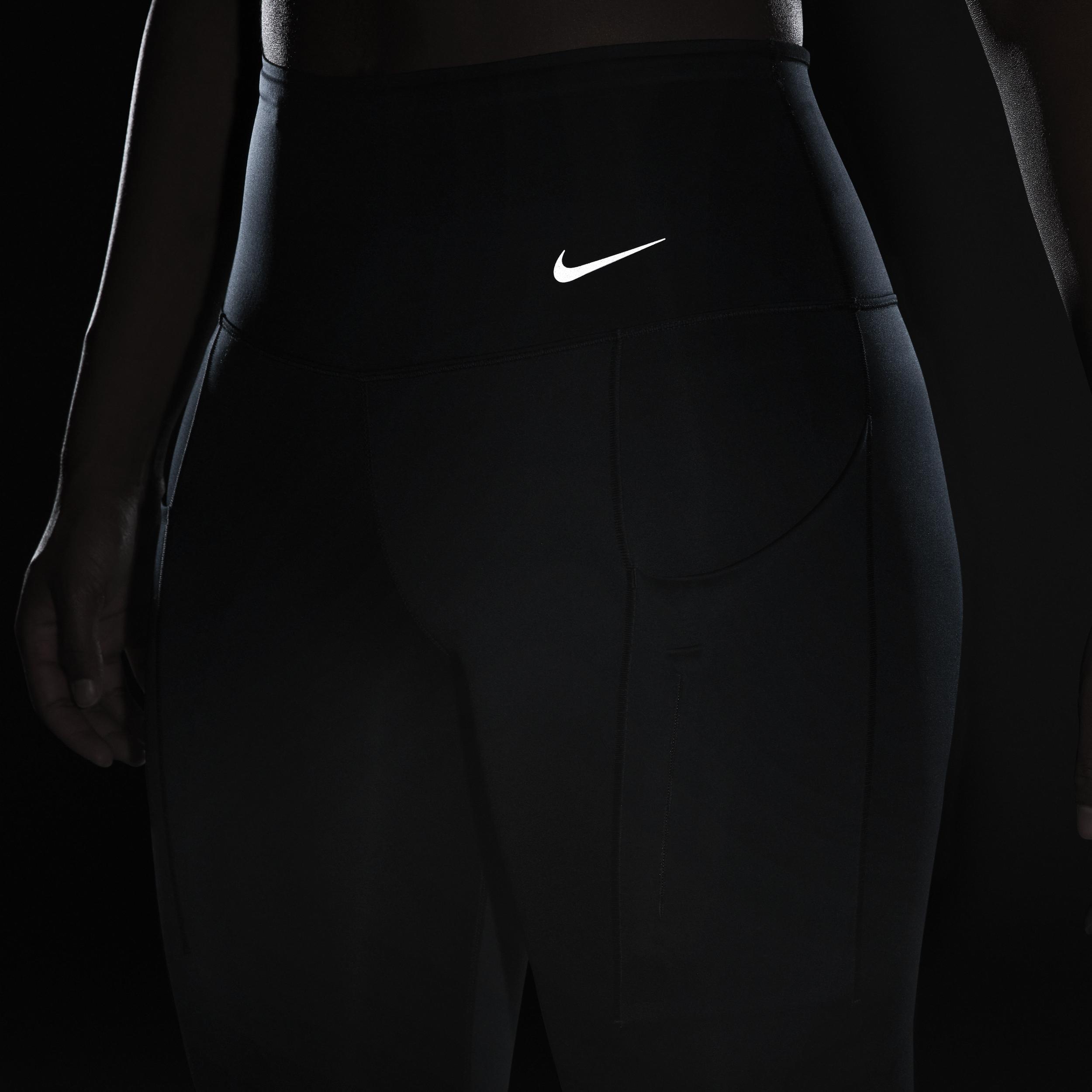 Nike Womens Go Firm-Support High-Waisted Cropped Leggings with Pockets Product Image