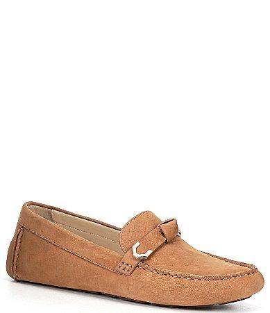 Cole Haan Evelyn Bow Driver Grainy Leather) Women's Shoes Product Image