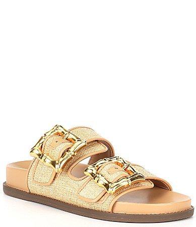 Schutz Womens Enola Natural Sporty Slide Sandals Product Image