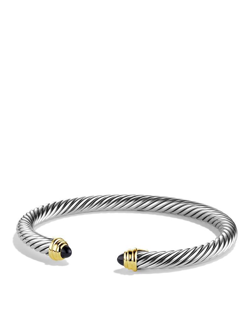 Womens Classic Cable Bracelet In Sterling Silver Product Image