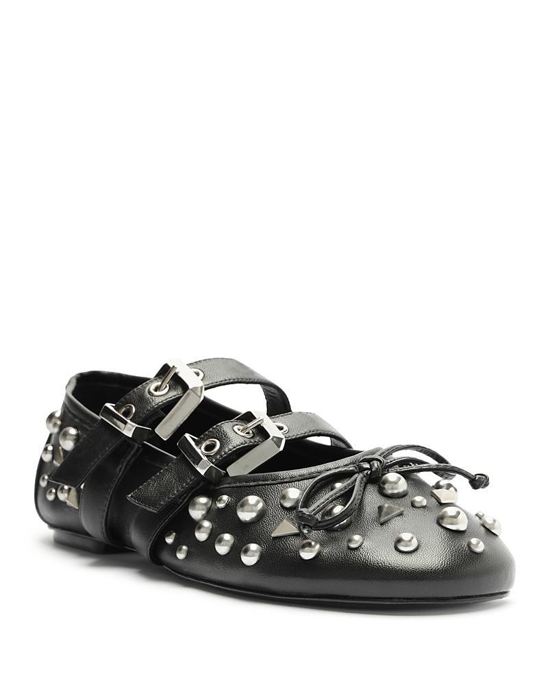 Schutz Womens Sarita Studded Ballet Flats Product Image