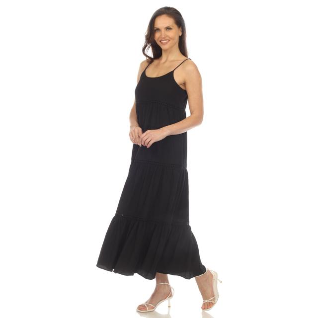 Women's Scoop Neck Tiered Maxi Dress Female Product Image