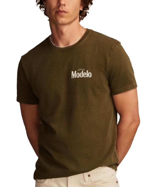 Lucky Brand Mens Modelo Bottle Graphic T-Shirt Product Image