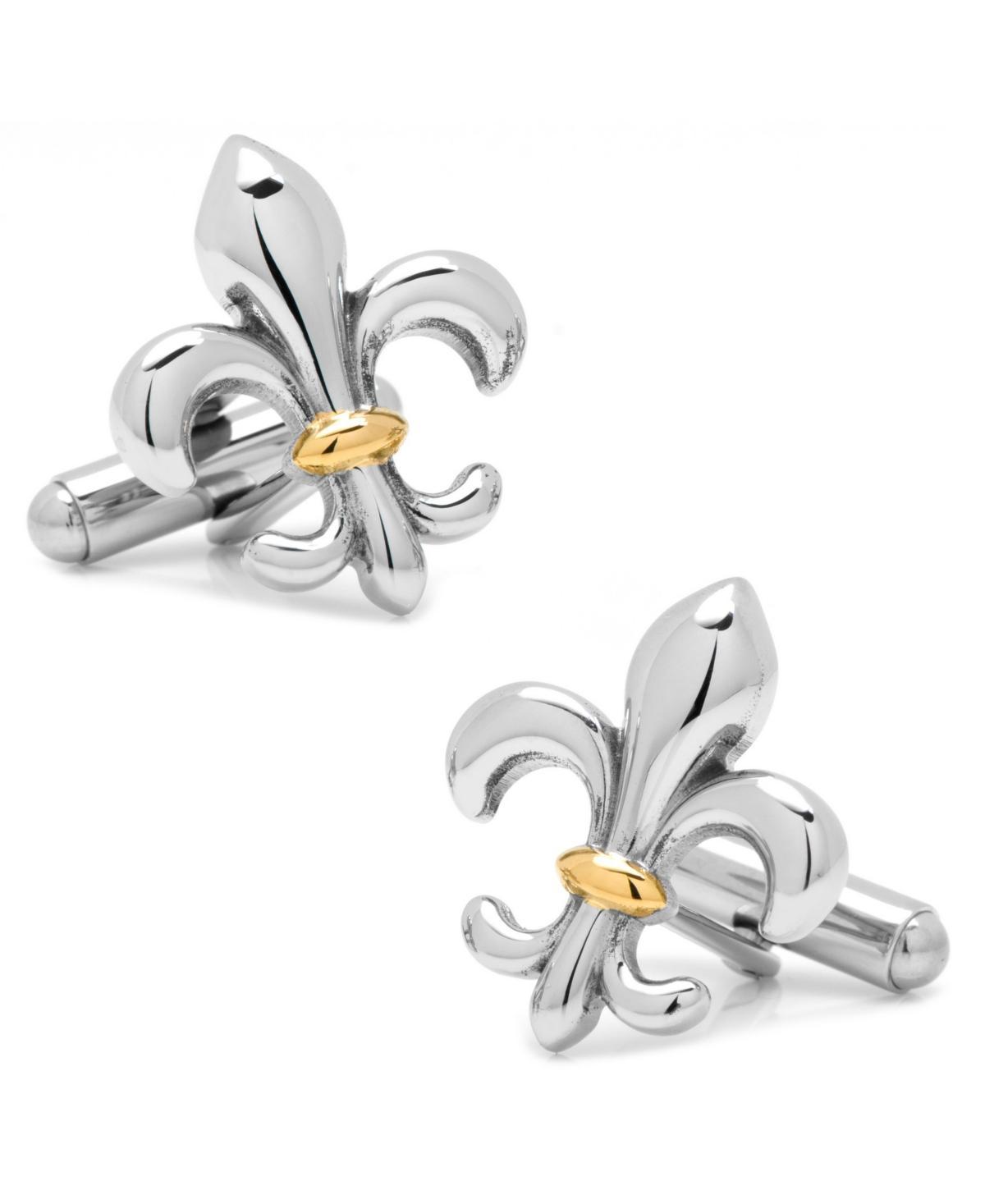 Fleur-De-Lis Cuff Links, Silver Product Image