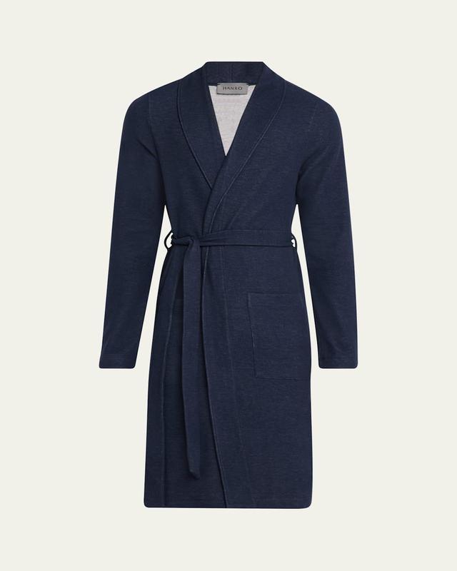 Mens Cozy Living Double-Face Recycled Cotton Robe Product Image