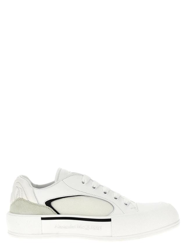 Neoprene Canvas Sneakers In White Product Image