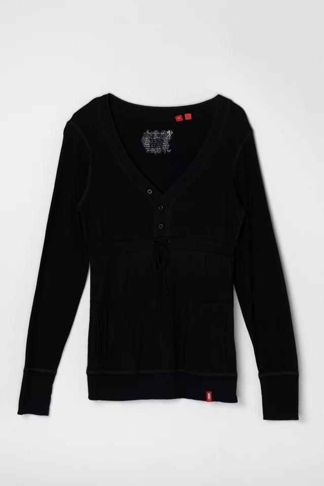 Vintage Y2k Black Long Sleeve Top Product Image