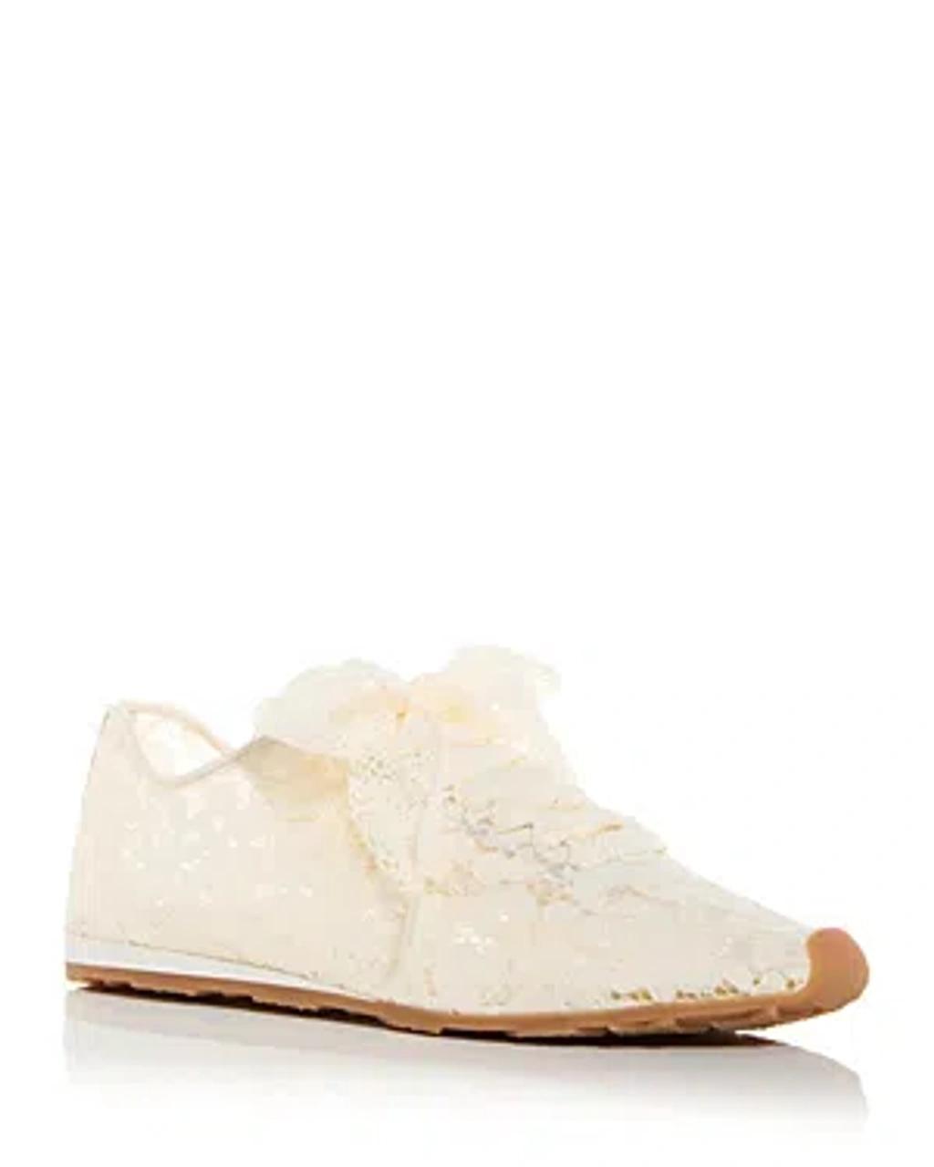 Wing Lace Sneaker In Cream Combo Product Image