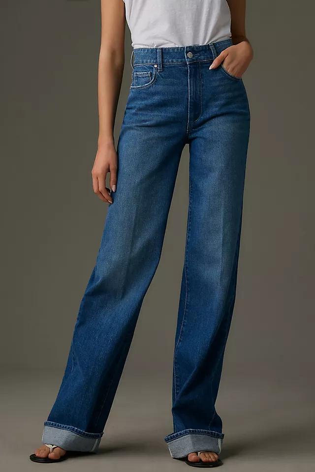 PAIGE Sasha Cuffed High-Rise Wide-Leg Jeans Product Image