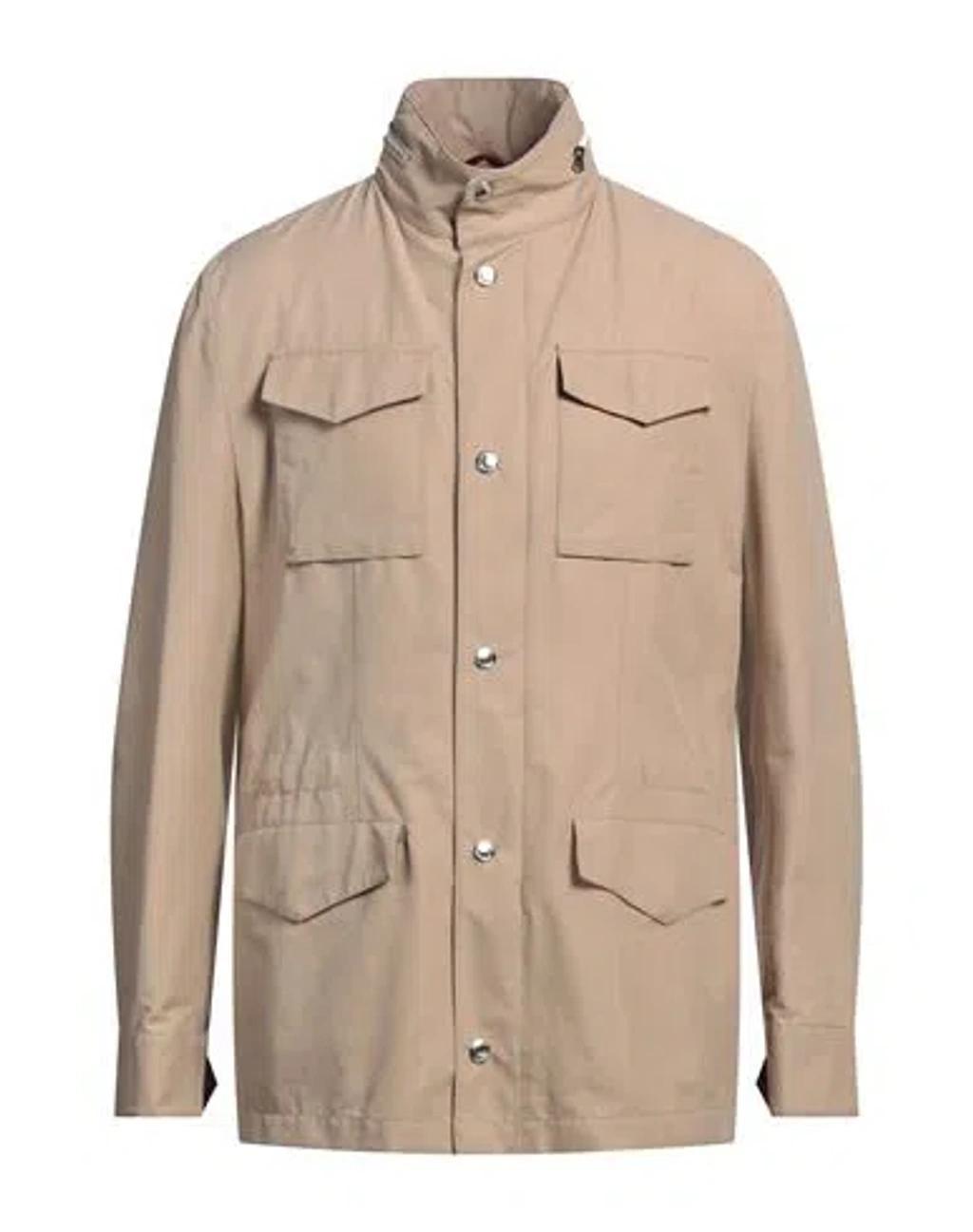 BRUNELLO CUCINELLI Man Jacket Beige Size 50 Cotton, Polyamide Product Image