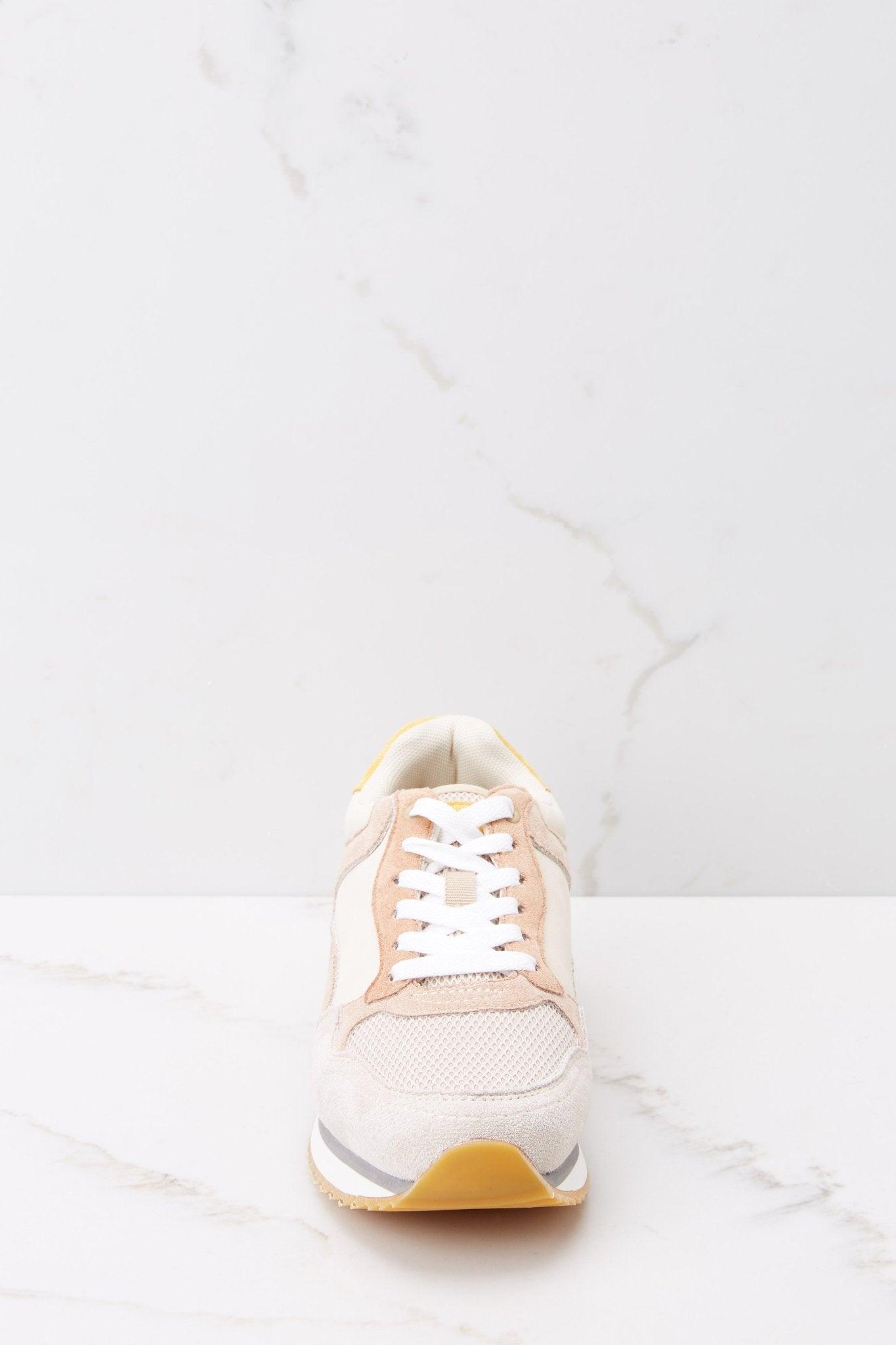 It's A Necessity Taupe Sneakers Beige Product Image