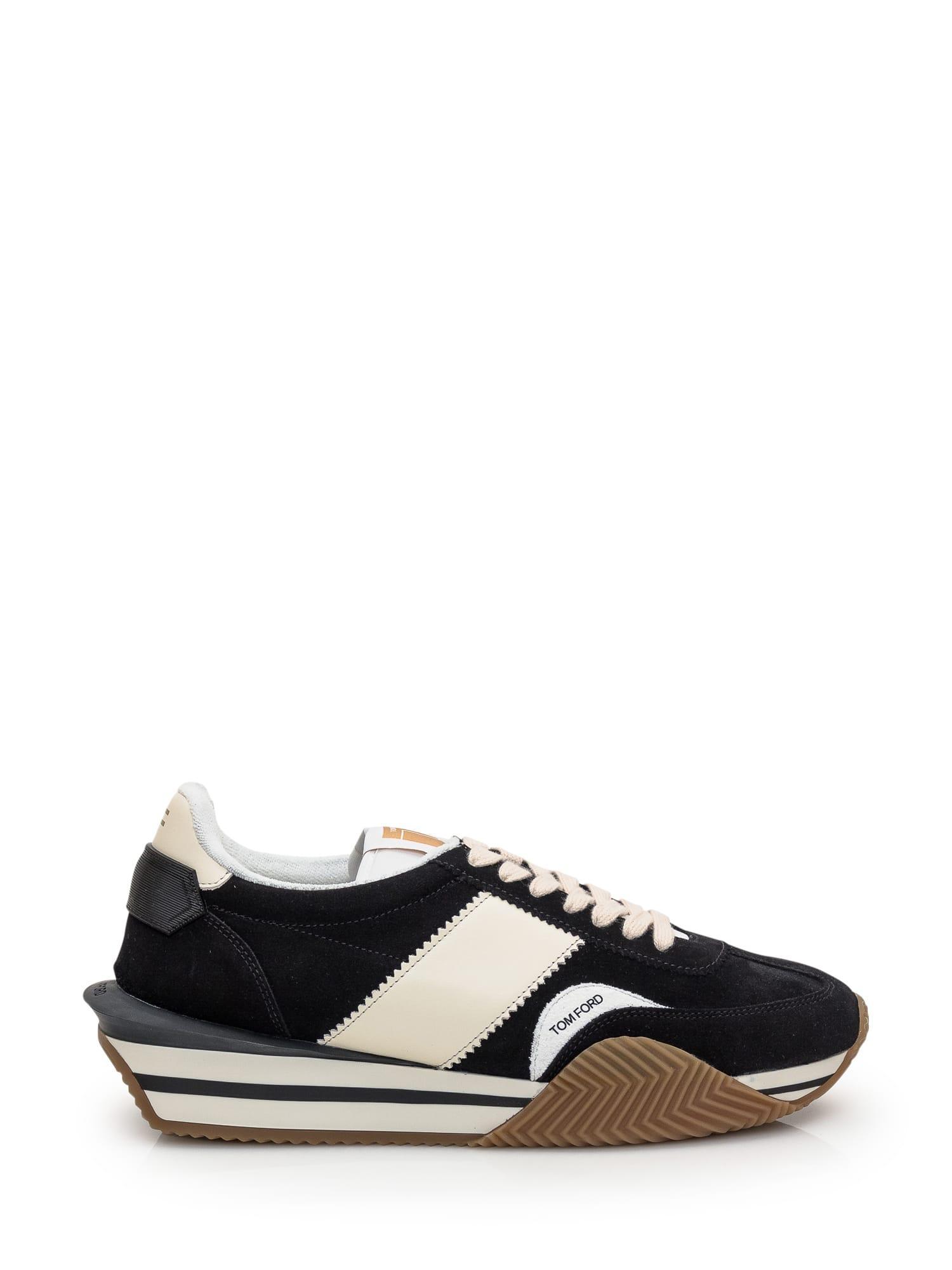 TOM FORD Suede James Sneakers In Black Product Image