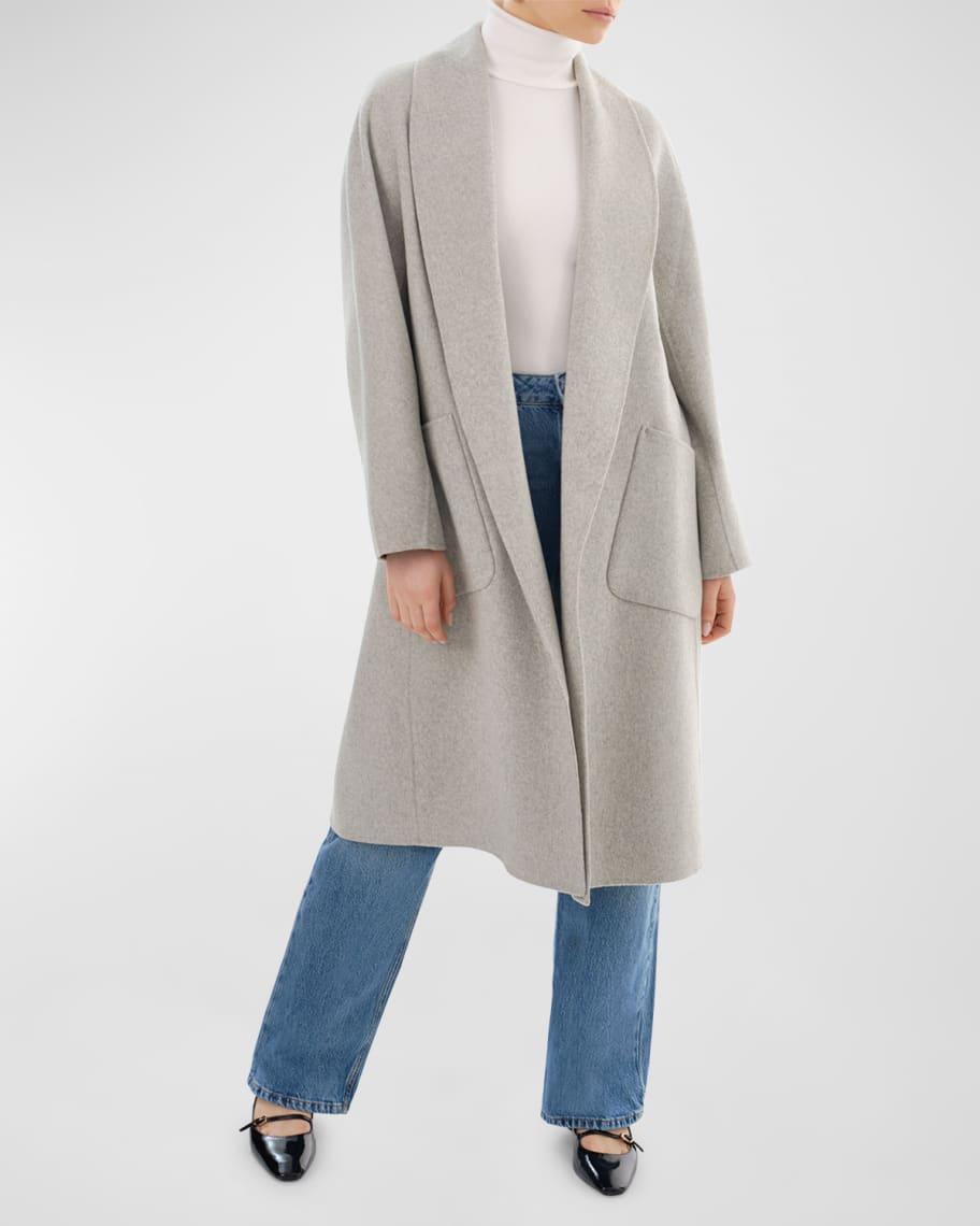 Thara Double-Faced Wool Cocoon Coat Product Image