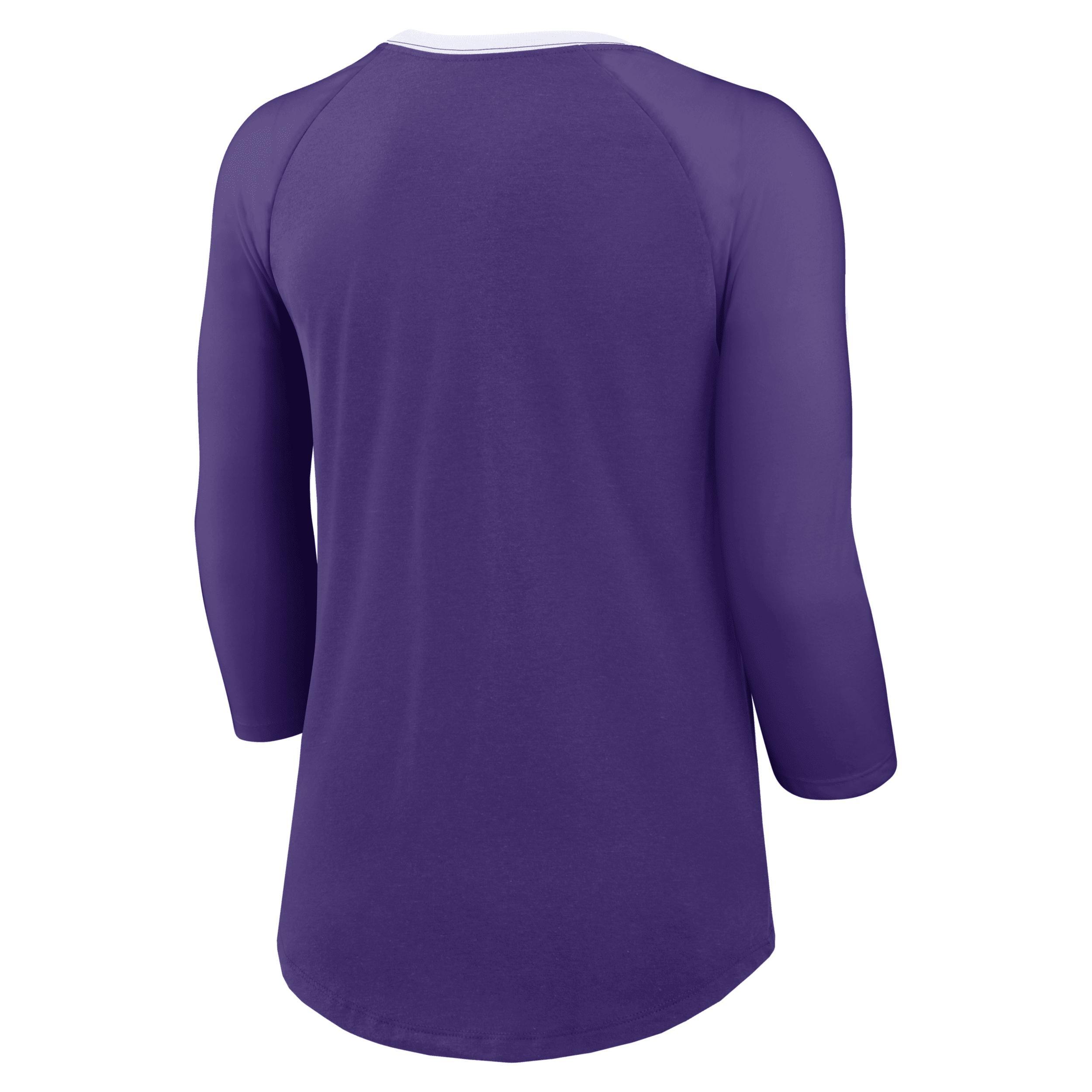 Minnesota Vikings Nike Women's NFL 3/4-Sleeve T-Shirt Product Image