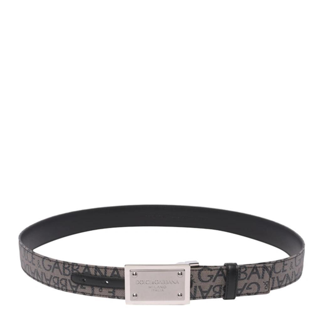 Logo Plaque Buckle Belt In Black Product Image