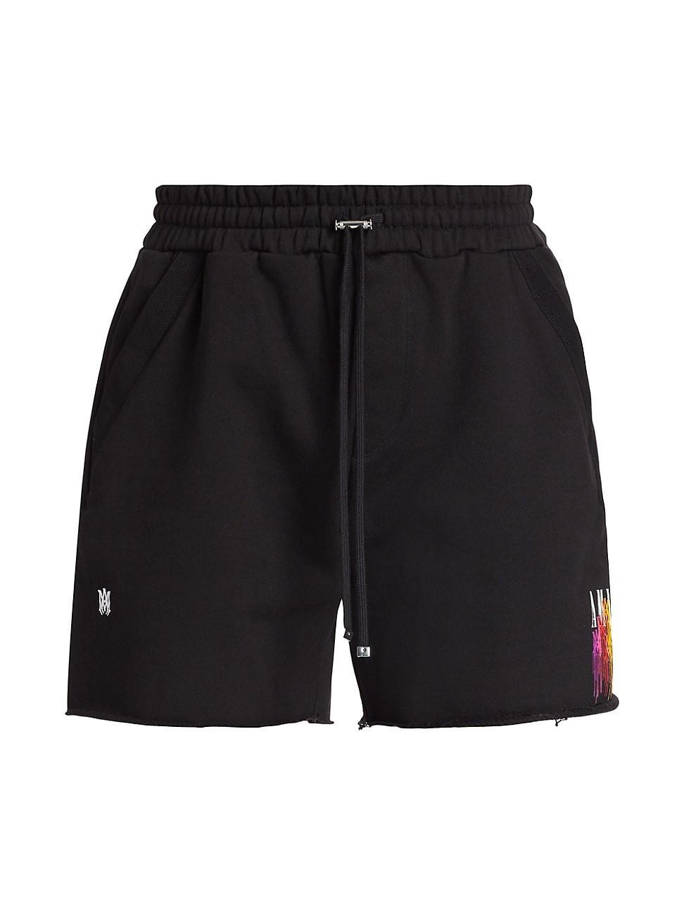 Mens Drip Logo Cotton Sweatshorts Product Image