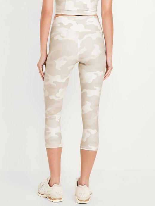 High-Waisted PowerSoft Crop Leggings Product Image