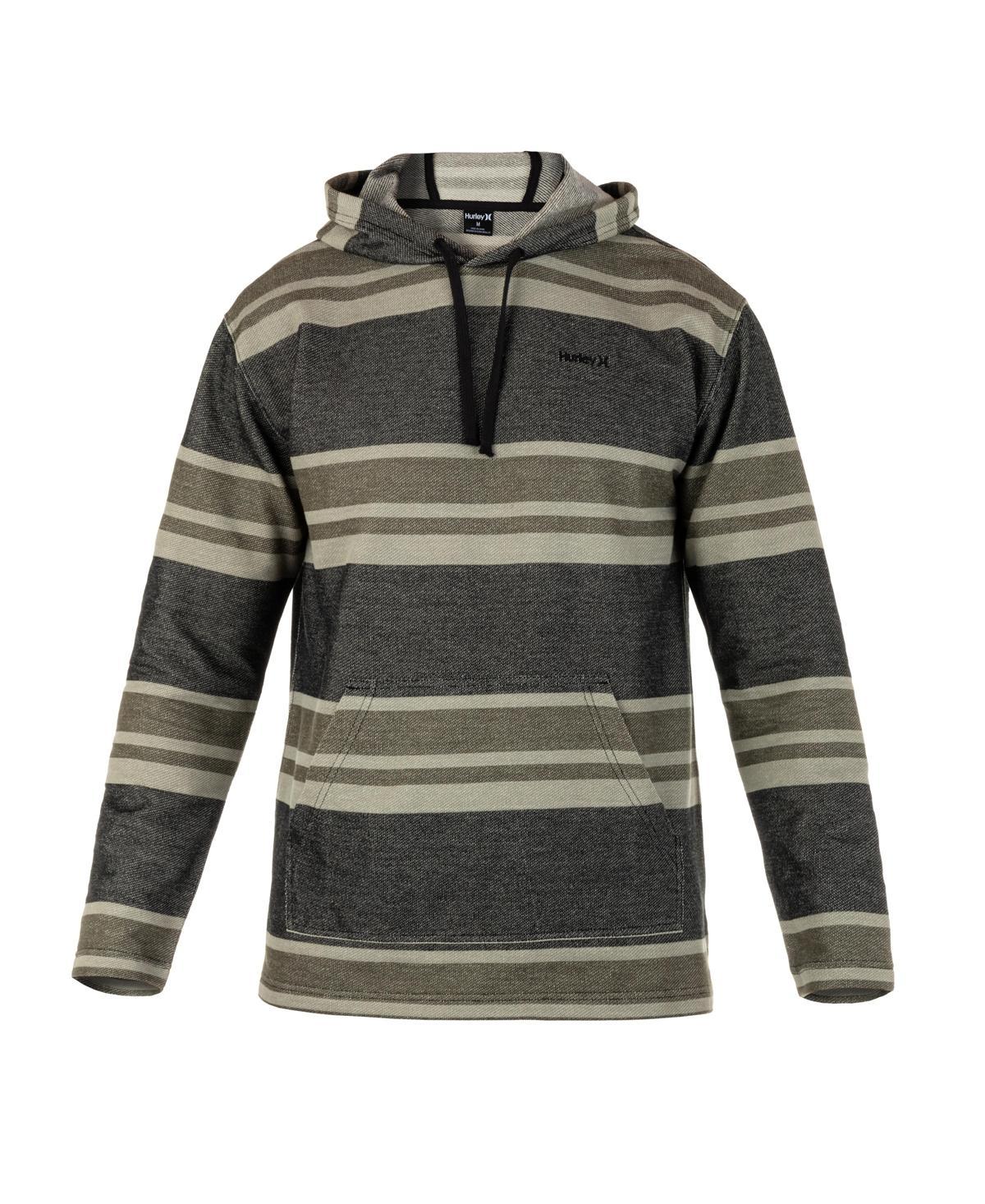 Hurley Mens Striped Modern Surf Poncho Hoodie Product Image