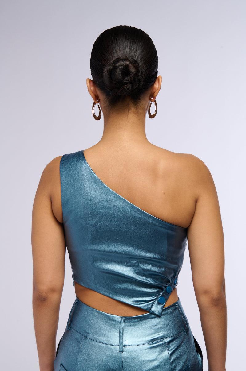 DISCO BABE ONE SHOULDER TOP Product Image