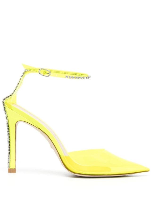 Glam Embellished Strap Pump In Yellow Product Image