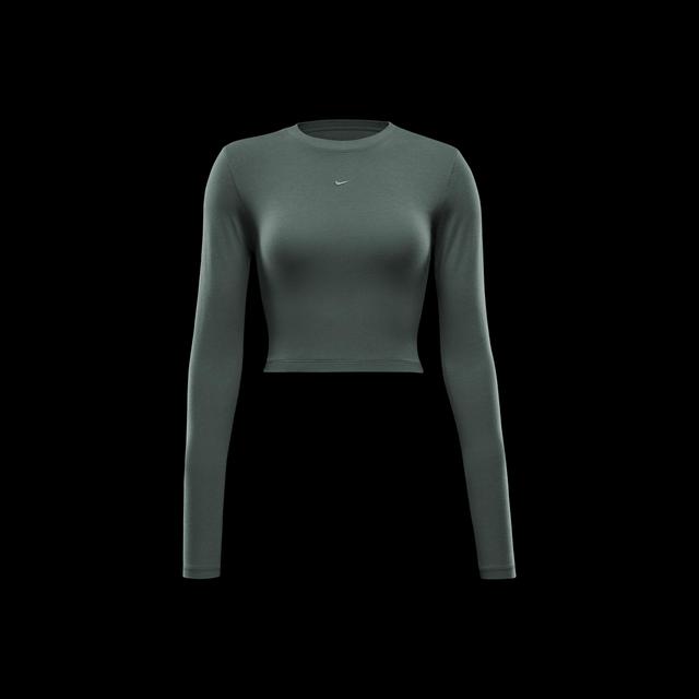 Women's Nike Sportswear Chill Knit Slim Long-Sleeve Cropped Top Product Image