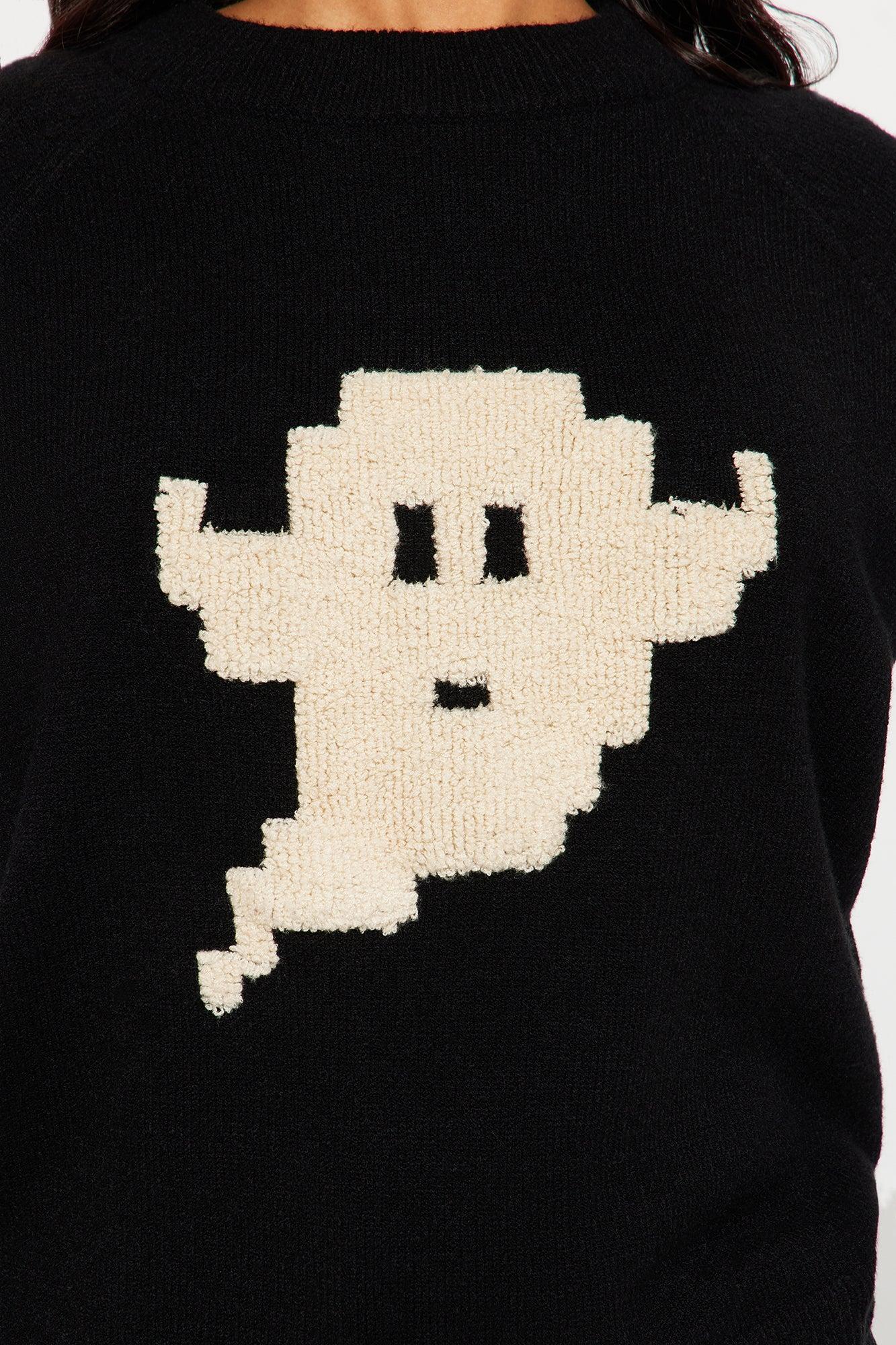 Ghosted Sweater - Black/combo Product Image