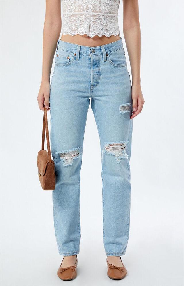 Levi's Women's Ripped 501 Original Fit Jeans - Product Image