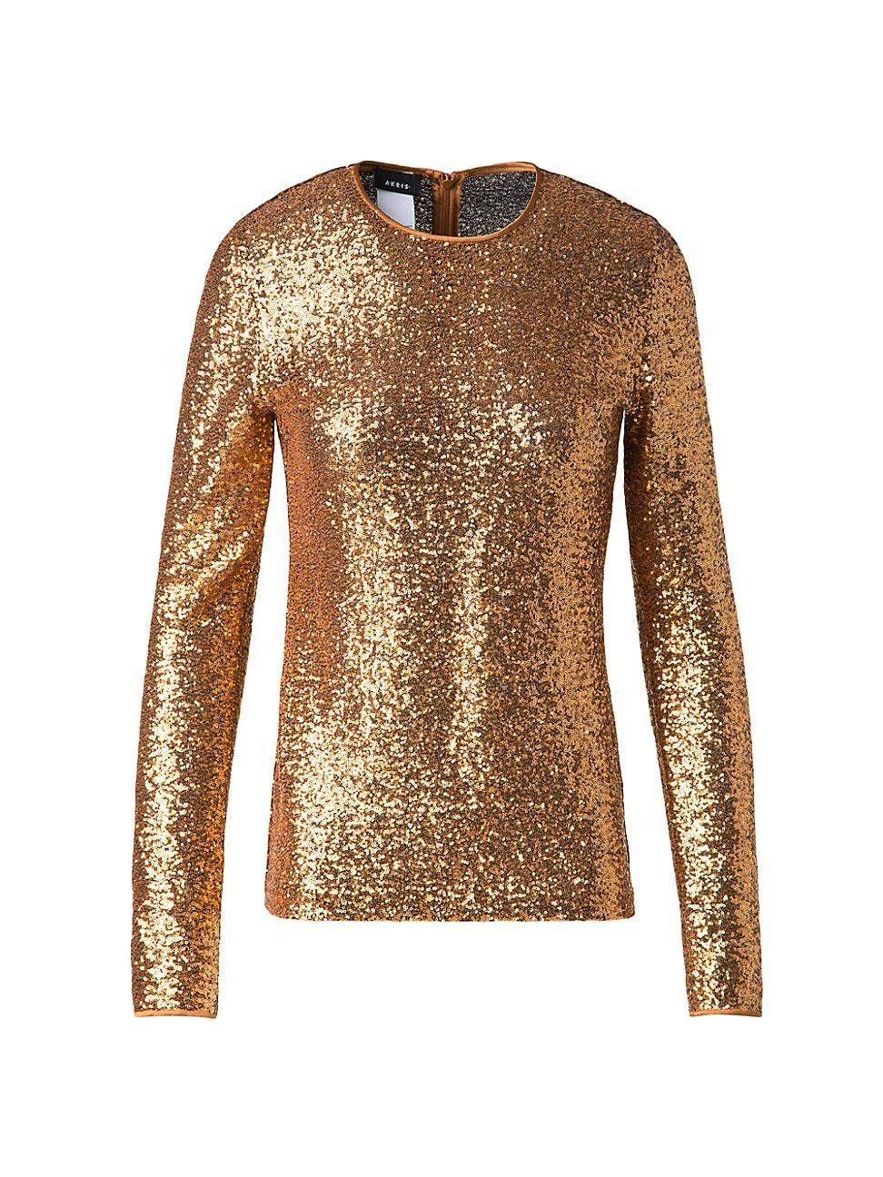 Womens Sequined Jersey Top product image