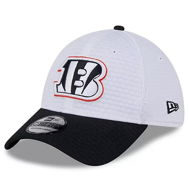 Mens New Era /Black Cincinnati Bengals 2024 NFL Training Camp 39THIRTY Flex Hat Product Image