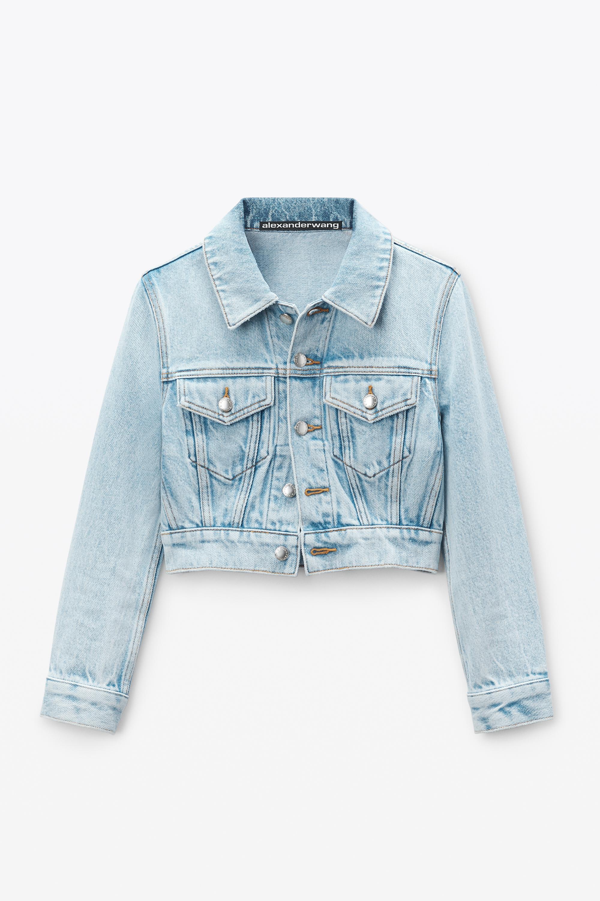 Shrunken Trucker Jacket In Comfort Stretch Denim Product Image