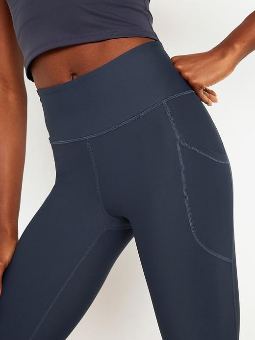 High-Waisted PowerSoft Crop Leggings Product Image