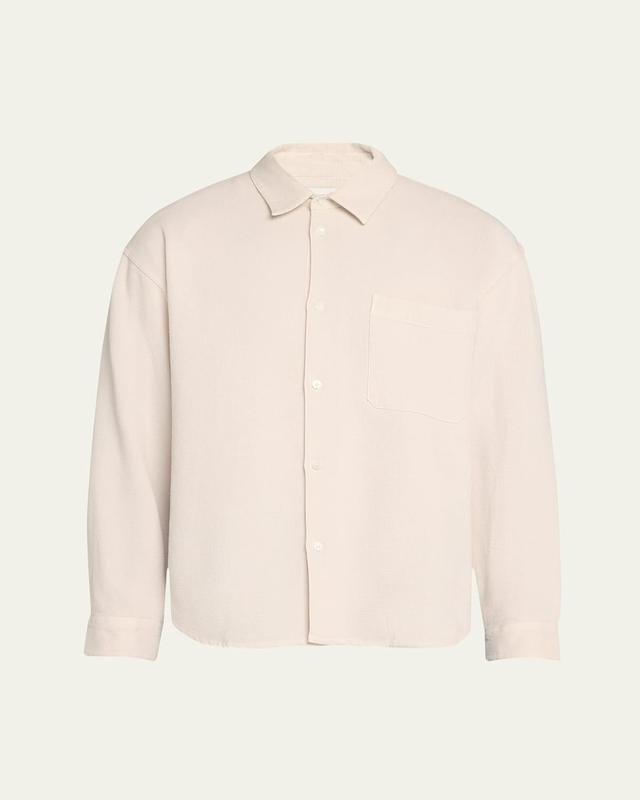 Mens Waffle Textured Sport Shirt Product Image