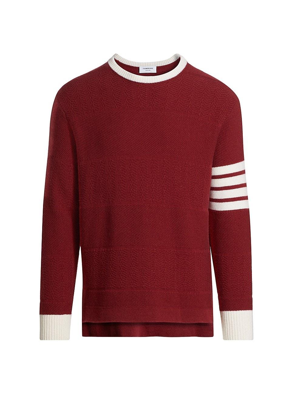 Mens 4-Bar Wool Crewneck Sweater Product Image