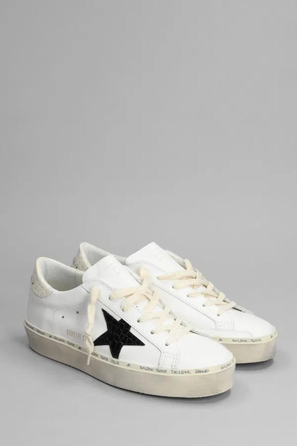 Hi Star 11386 Logo-print Leather Low-top Trainer In White Product Image