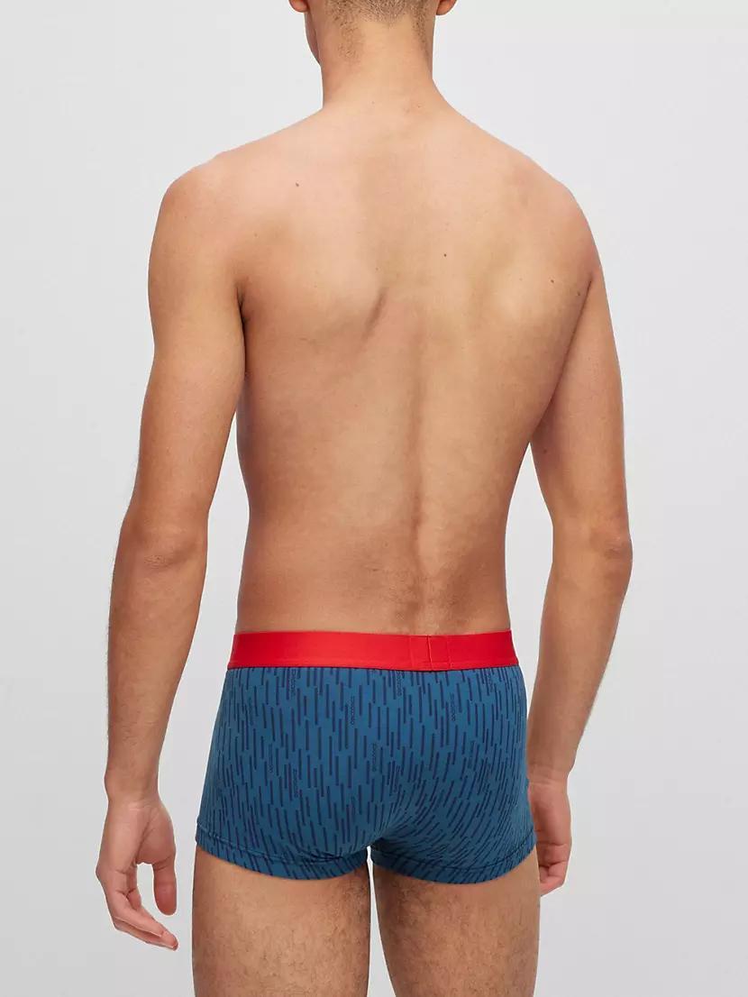 Two-Pack Of Stretch-Cotton Trunks With Logo Waistbands Product Image