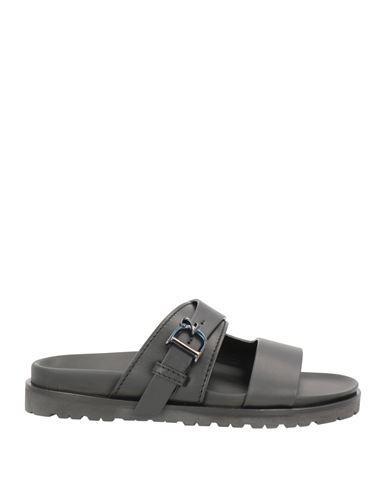 DSQUARED2 Man Sandals Black Size 11 Calfskin Product Image