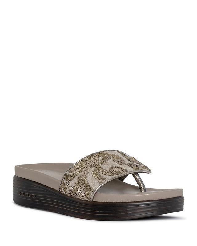 Donald Pliner Womens Slip On Wedge Slide Sandals Product Image