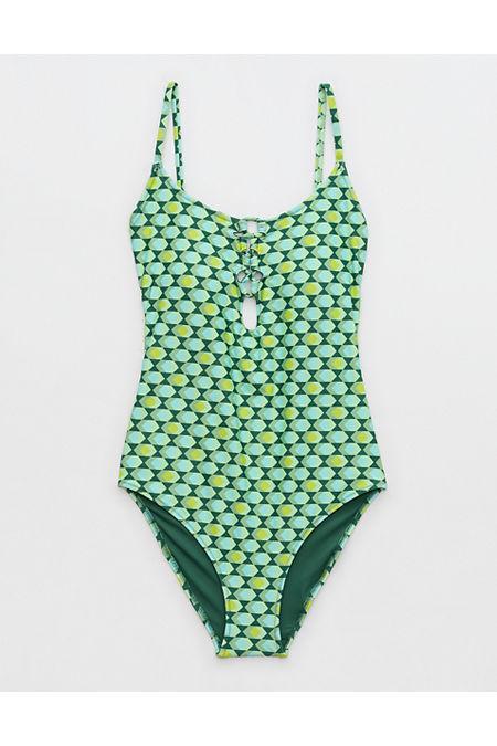 Aerie Lace Up One Piece Swimsuit Women's Product Image