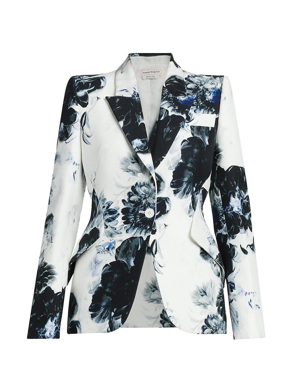 Womens Chiaroscuro Floral Blazer Product Image