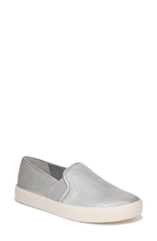 Blair Metallic Slip-on Sneakers In Silver Product Image