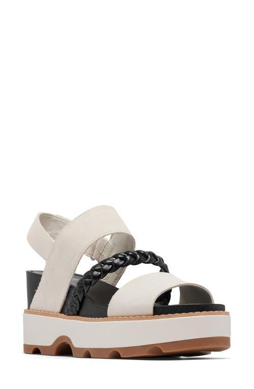 SOREL Joanie IV Slingback Wedge (Chalk/Black) Women's Shoes Product Image