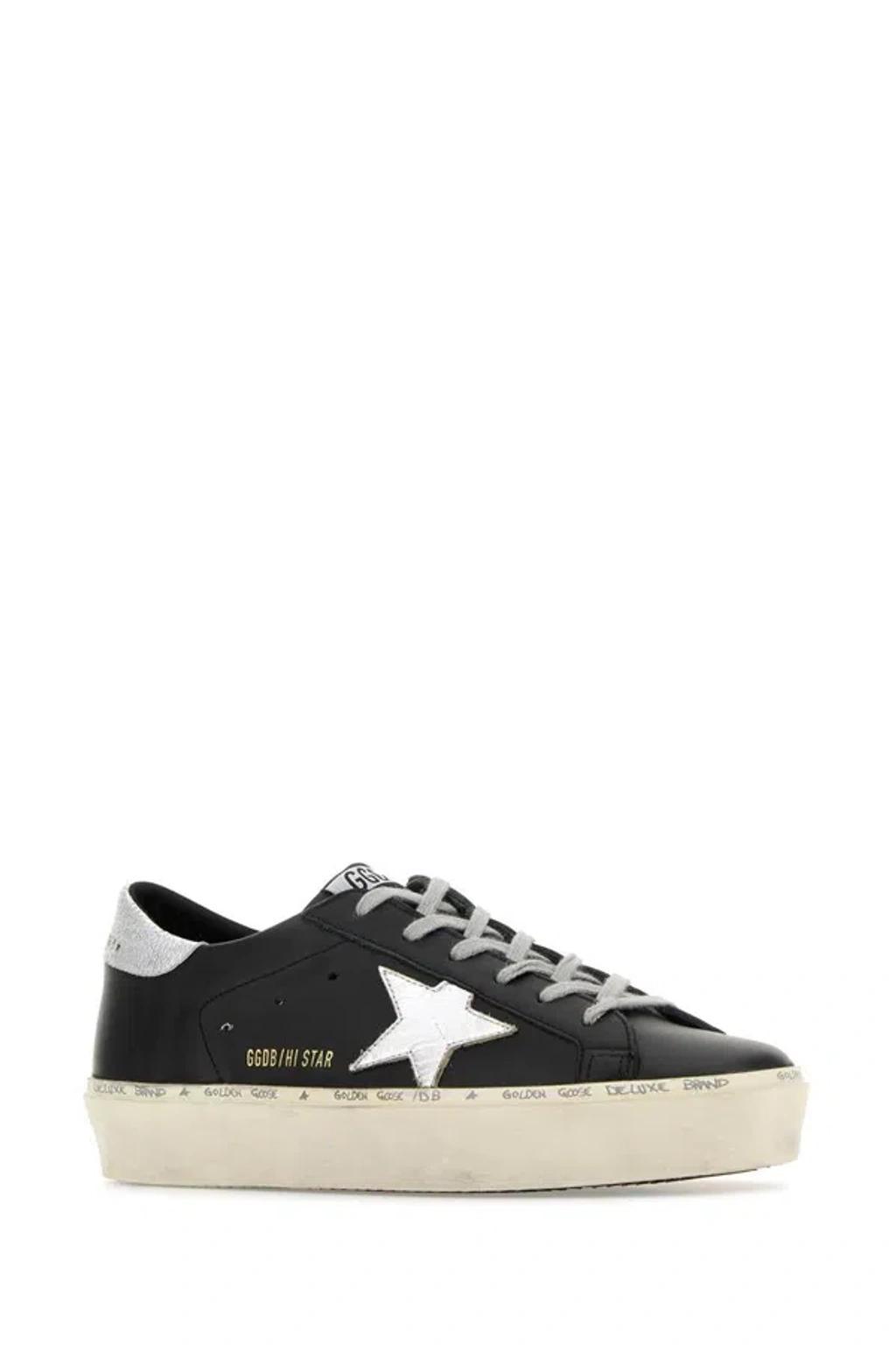 Hi Star Leather Sneaker In Black Product Image