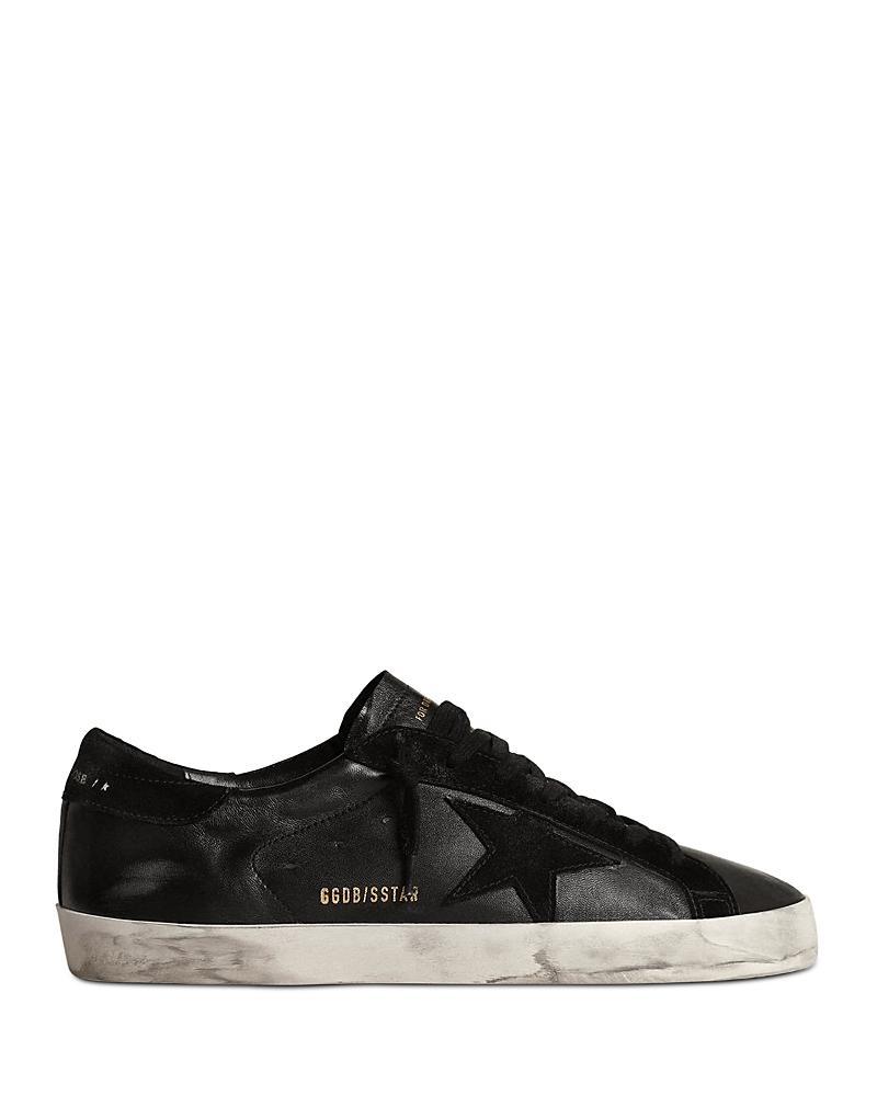 Golden Goose Mens Super Star Lace Up Sneakers Product Image