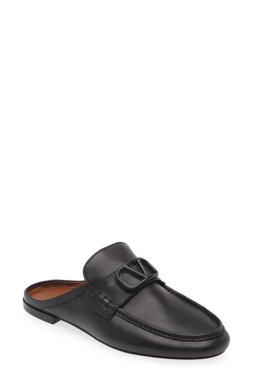 Mens V-Logo Leather Mules Product Image