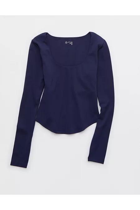 OFFLINE By Aerie Real Me Long Sleeve Scoop T-Shirt Women's Product Image