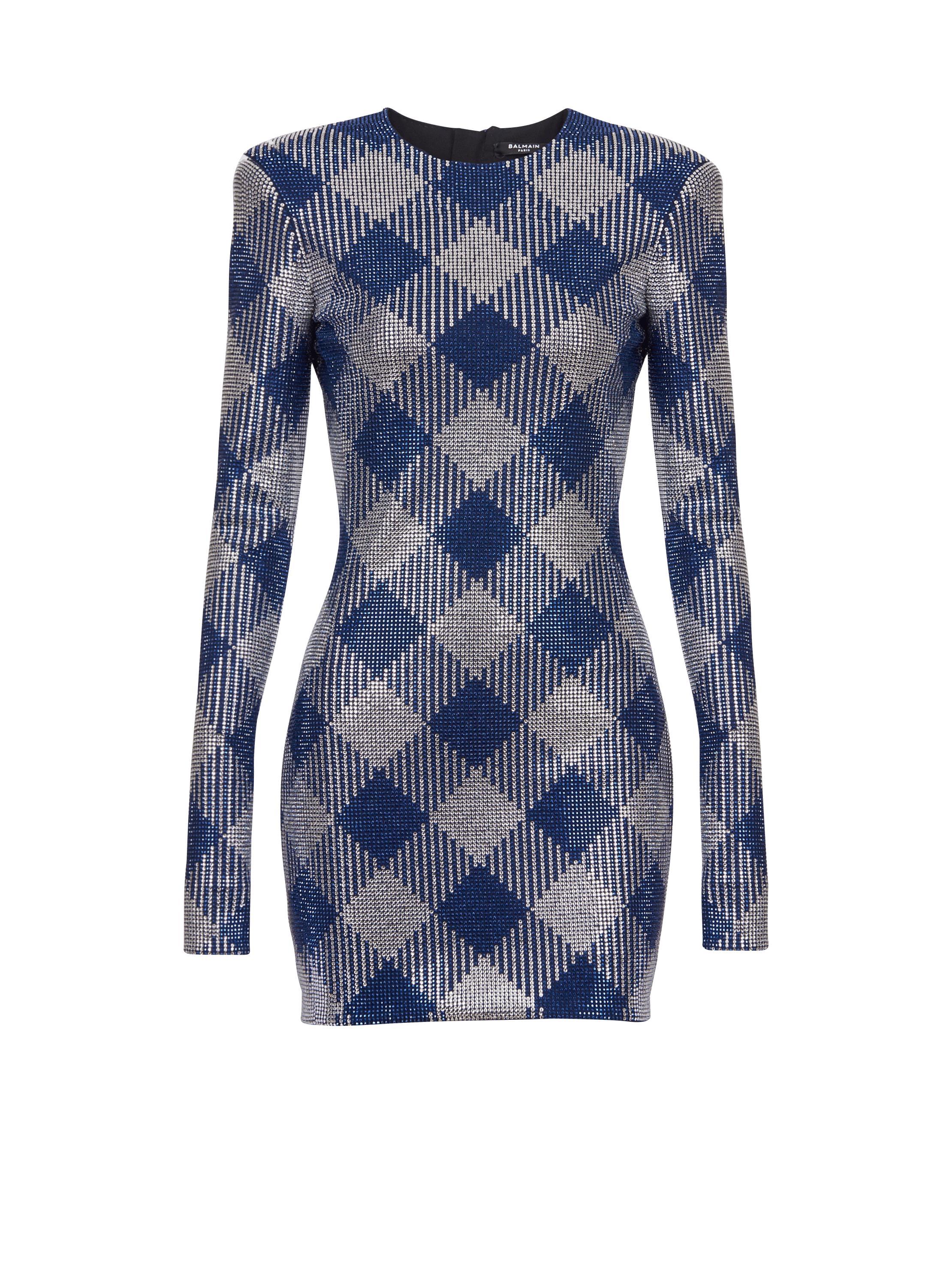 Gingham rhinestone dress Product Image