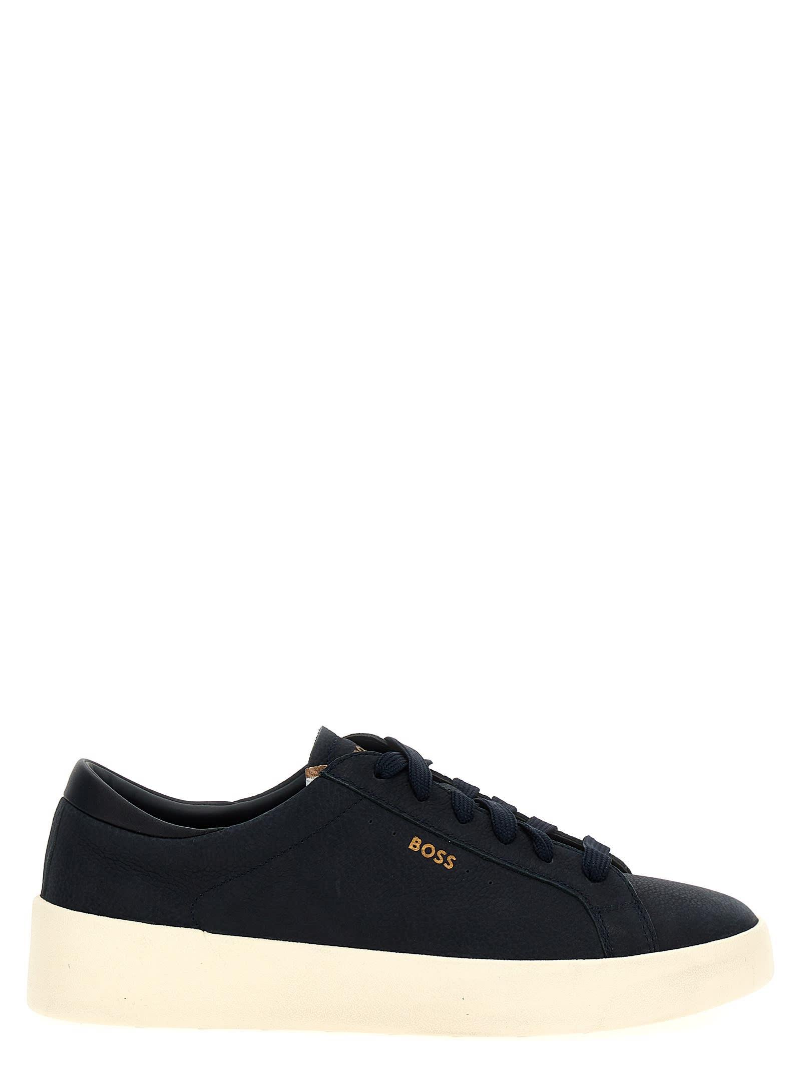 HUGO BOSS Belwar Sneakers In Navy Blue Product Image