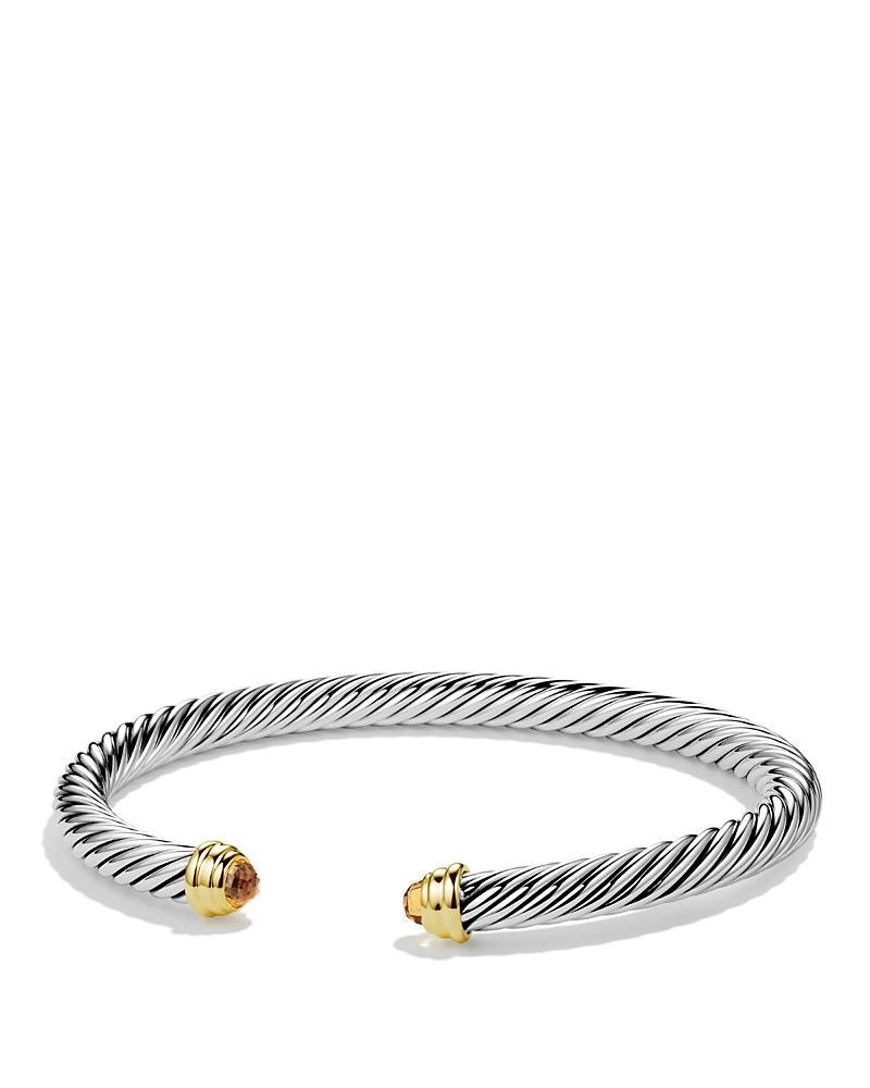 Womens Classic Cable Bracelet In Sterling Silver Product Image